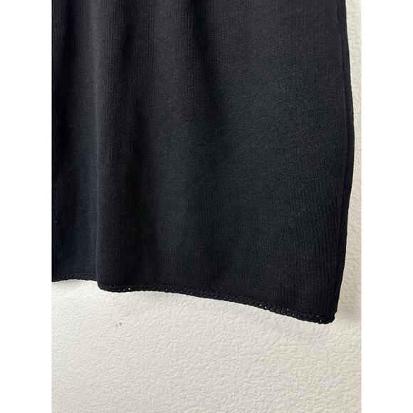 Vintage St. John Skirt Size 6 Black Santana Knit Pull On Quiet Luxury Old Money - Picture 4 of 10